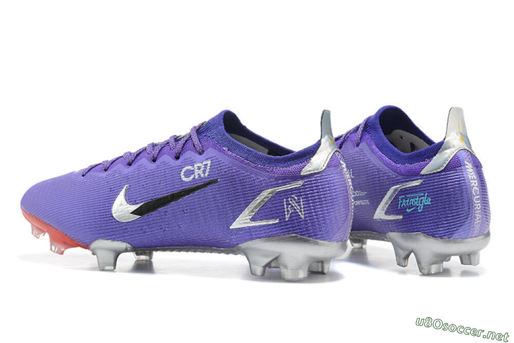 Men's Nike Mercurial Vapor 14 Elite FG Football Boots - Purple/Silver/Black 4