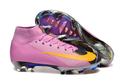 Men's Nike Air Zoom Mercurial Superfly 10 Elite FG Football Boots - Pink/Black/Yellow