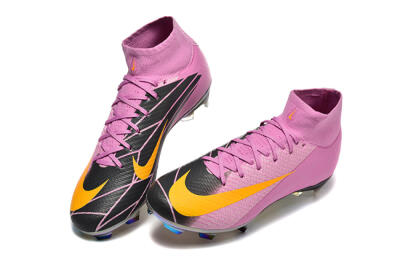 Men's Nike Air Zoom Mercurial Superfly 10 Elite FG Football Boots - Pink/Black/Yellow
