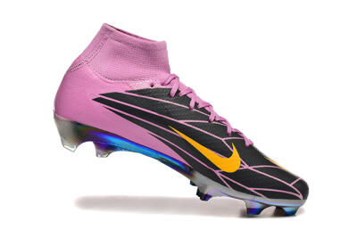 Men's Nike Air Zoom Mercurial Superfly 10 Elite FG Football Boots - Pink/Black/Yellow
