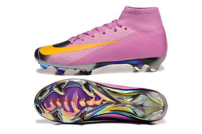 Men's Nike Air Zoom Mercurial Superfly 10 Elite FG Football Boots - Pink/Black/Yellow