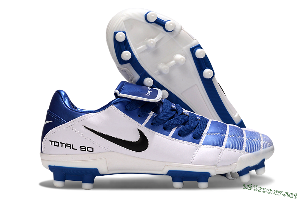 Men's Nike Total 90 III FG Football Boots - Blue/White/Black 2