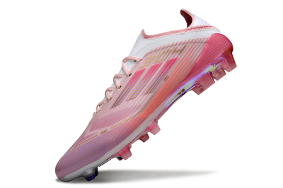 Unisex LY x Adidas F50 Elite FG Football Boots - Pink/White/Gold