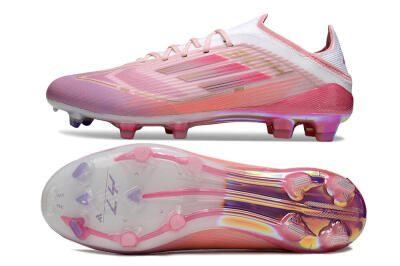 Unisex LY x Adidas F50 Elite FG Football Boots - Pink/White/Gold