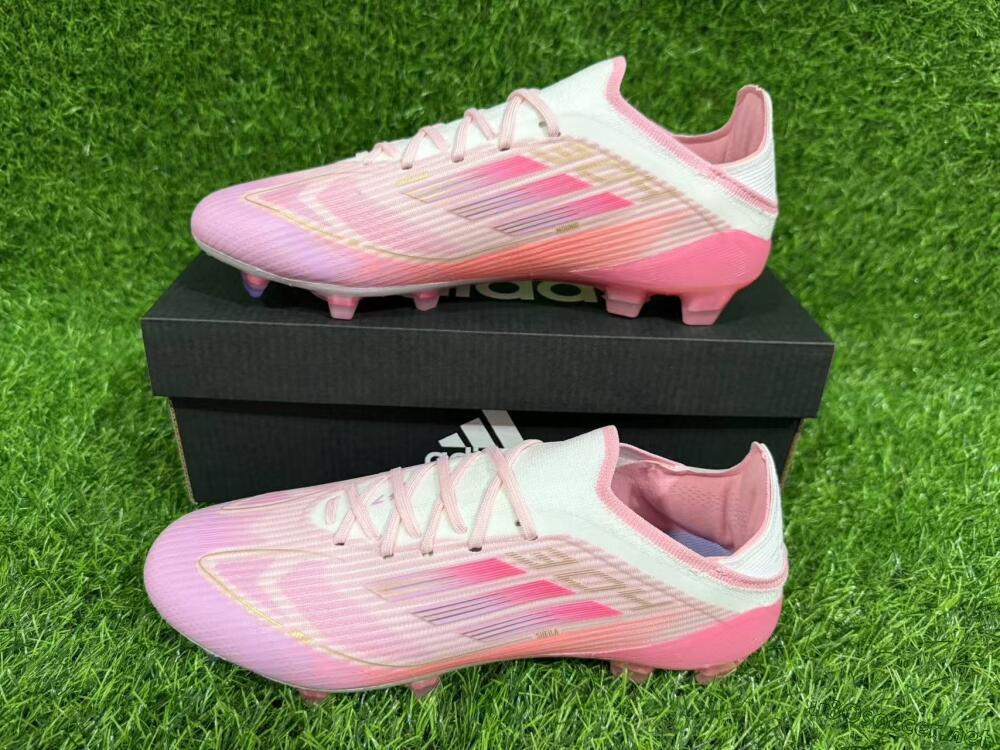 Unisex LY x Adidas F50 Elite FG Football Boots - Pink/White/Gold