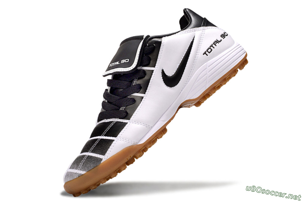 Men's Nike Total 90 III TF Football Shoes - Black/White/Brown 6