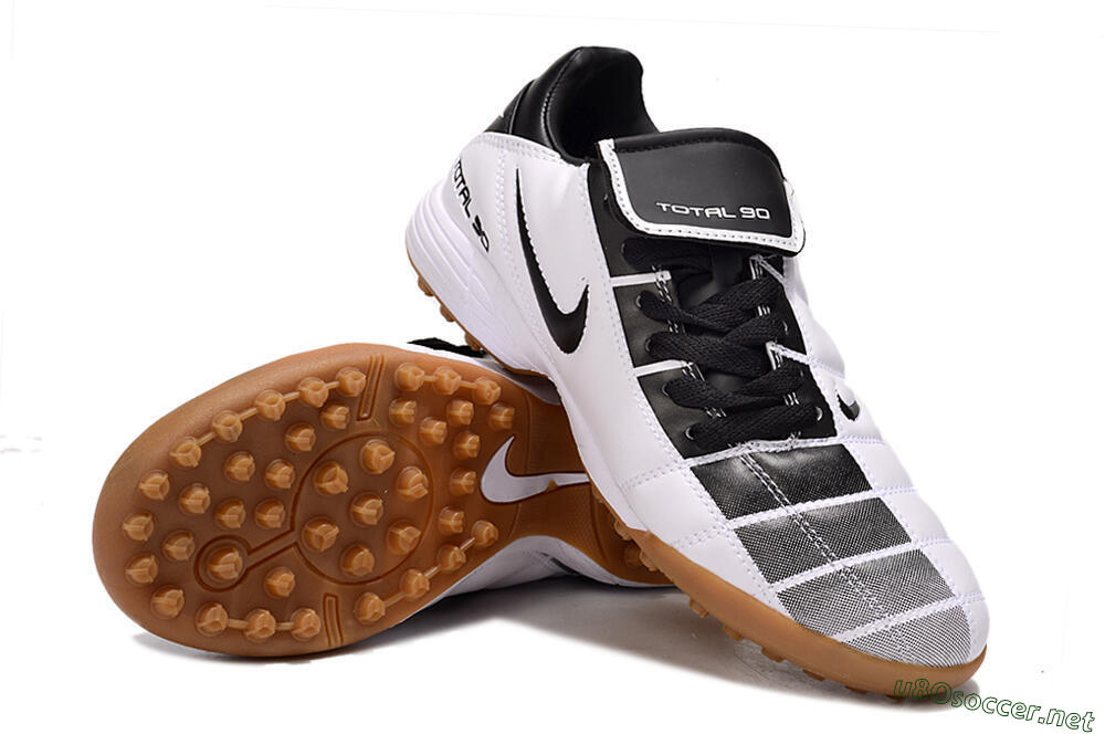 Men's Nike Total 90 III TF Football Shoes - Black/White/Brown 4