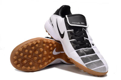 Men's Nike Total 90 III TF Football Shoes - Black/White/Brown