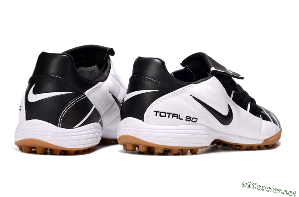 Men's Nike Total 90 III TF Football Shoes - Black/White/Brown 7