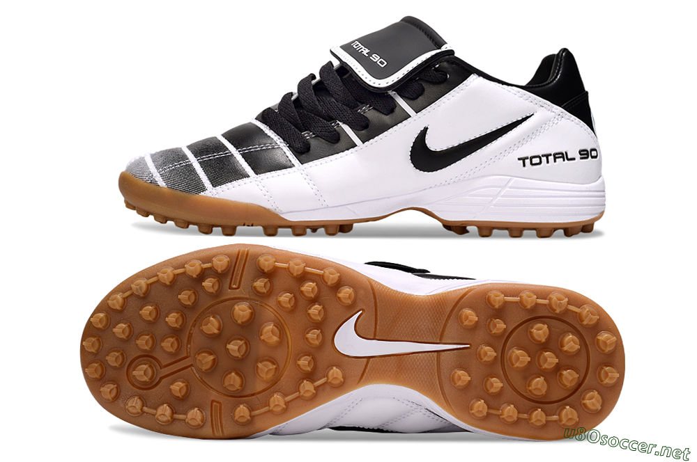 Men's Nike Total 90 III TF Football Shoes - Black/White/Brown 1