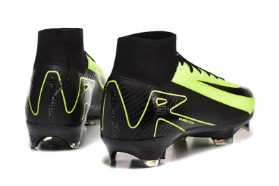 Men's Nike Air Zoom Mercurial Superfly 10 Elite FG Football Boots - Black/Yellow