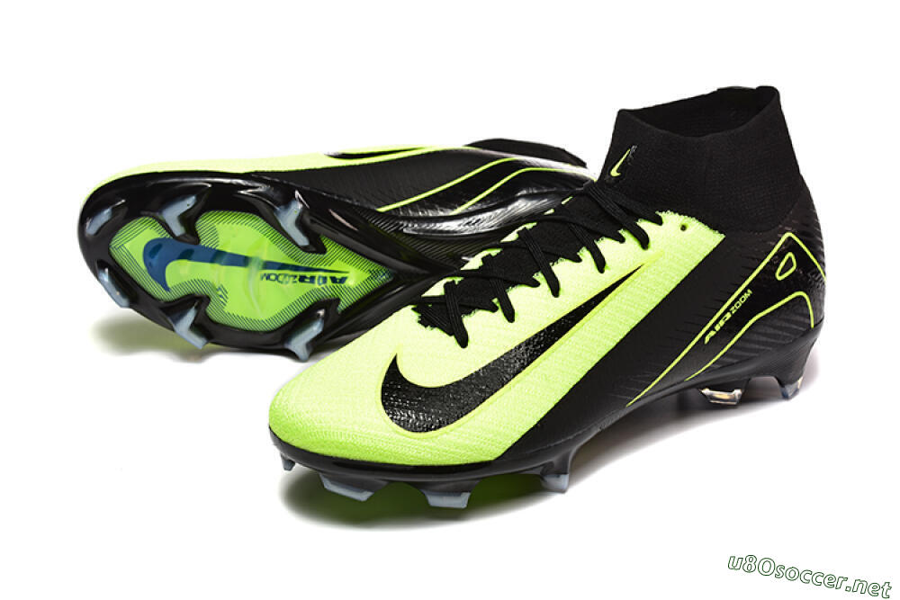 Men's Nike Air Zoom Mercurial Superfly 10 Elite FG Football Boots - Black/Yellow 3