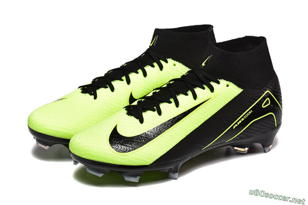 Men's Nike Air Zoom Mercurial Superfly 10 Elite FG Football Boots - Black/Yellow 5