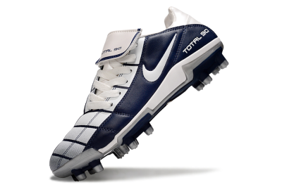 Men's Nike Total 90 III FG Football Boots - White/Blue/Grey