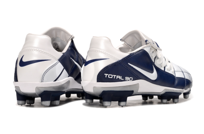 Men's Nike Total 90 III FG Football Boots - White/Blue/Grey