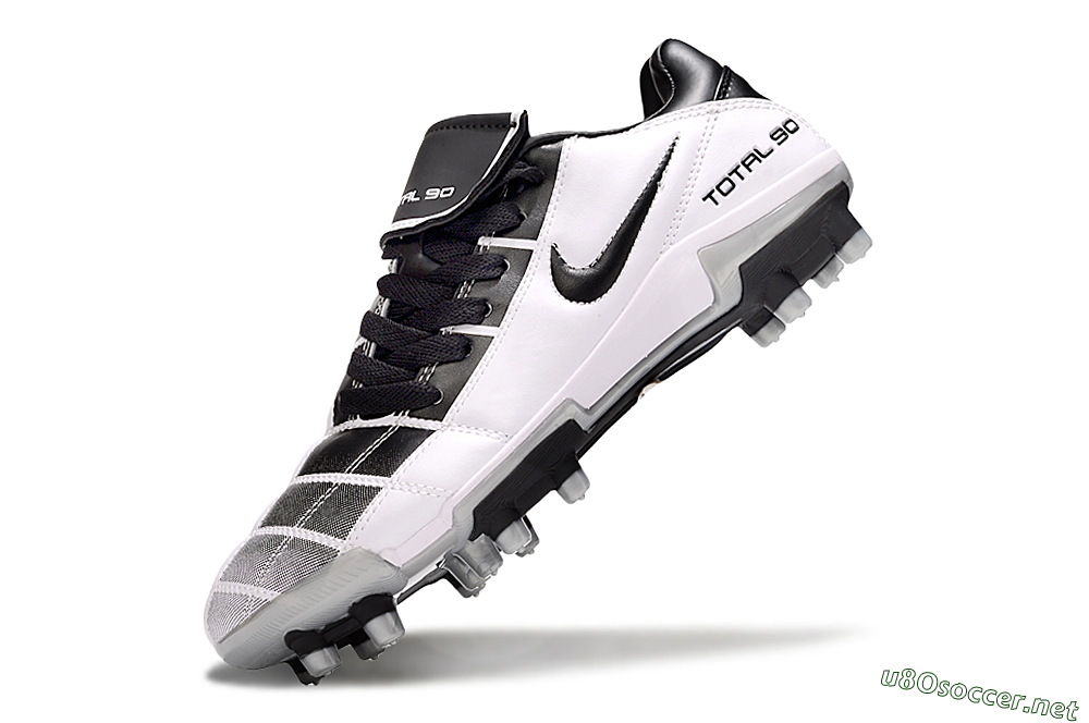 Men's Nike Total 90 III FG Football Boots - Black/White/Grey 6