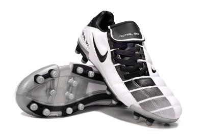 Men's Nike Total 90 III FG Football Boots - Black/White/Grey