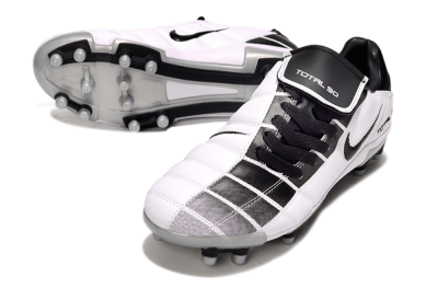 Men's Nike Total 90 III FG Football Boots - Black/White/Grey