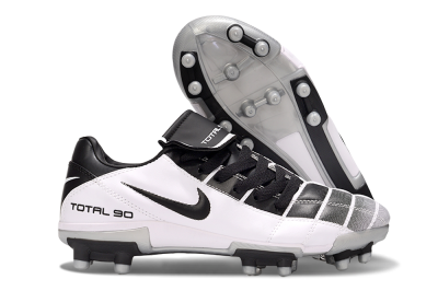 Men's Nike Total 90 III FG Football Boots - Black/White/Grey