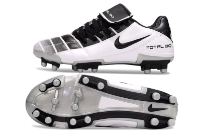 Men's Nike Total 90 III FG Football Boots - Black/White/Grey