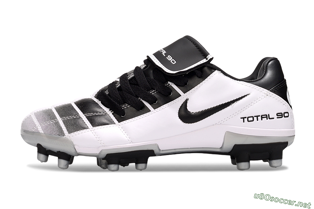 Men's Nike Total 90 III FG Football Boots - Black/White/Grey 0