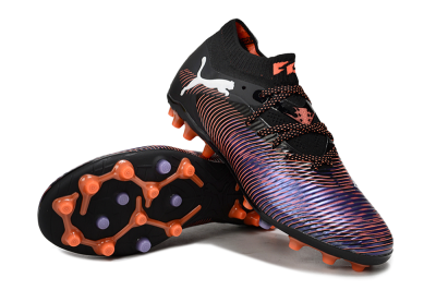 Men's Puma Future 8 Ultimate FG Football Boots - Black/Purple/Orange