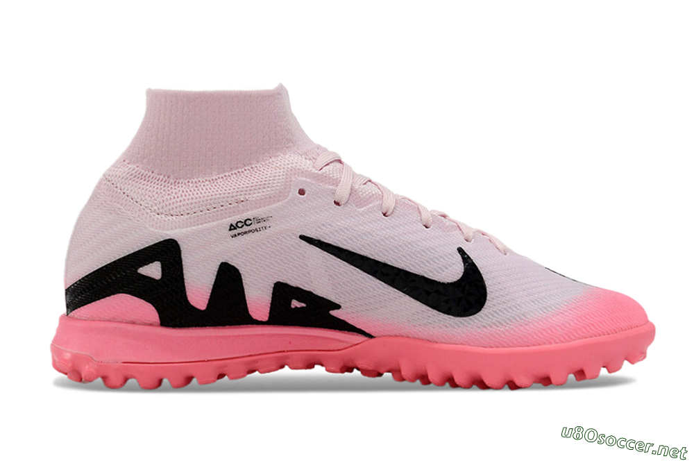 Unisex Nike Air Zoom Mercurial Superfly 9 Elite TF Football Shoes - Pink/Black 4