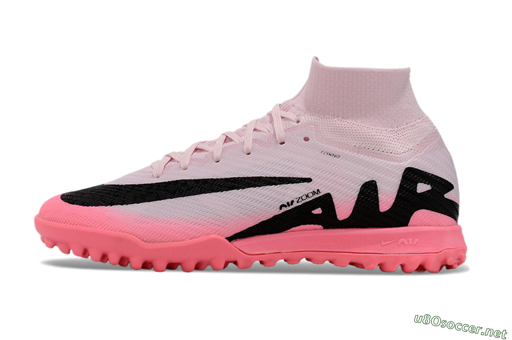 Unisex Nike Air Zoom Mercurial Superfly 9 Elite TF Football Shoes - Pink/Black 0