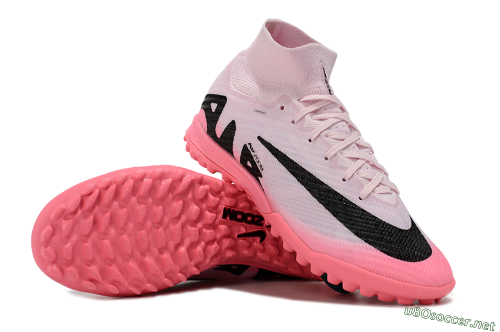Unisex Nike Air Zoom Mercurial Superfly 9 Elite TF Football Shoes - Pink/Black 1