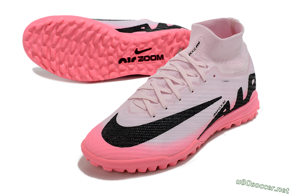 Unisex Nike Air Zoom Mercurial Superfly 9 Elite TF Football Shoes - Pink/Black 3