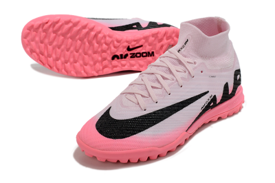 Unisex Nike Air Zoom Mercurial Superfly 9 Elite TF Football Shoes - Pink/Black
