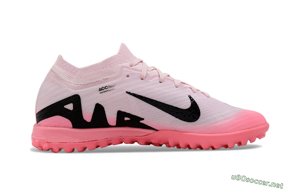 Unisex Nike Air Zoom Mercurial Vapor 15 Elite TF Football Shoes - Pink/Black 4