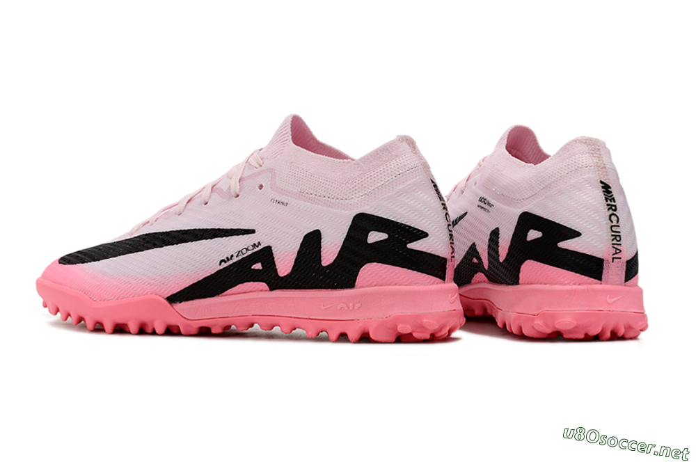 Unisex Nike Air Zoom Mercurial Vapor 15 Elite TF Football Shoes - Pink/Black 5