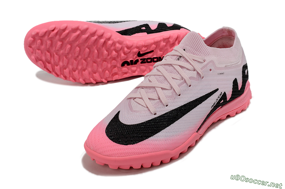 Unisex Nike Air Zoom Mercurial Vapor 15 Elite TF Football Shoes - Pink/Black 3