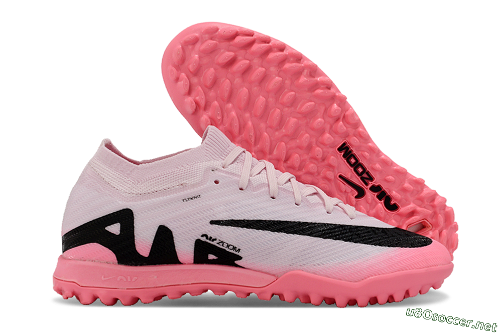 Unisex Nike Air Zoom Mercurial Vapor 15 Elite TF Football Shoes - Pink/Black 2