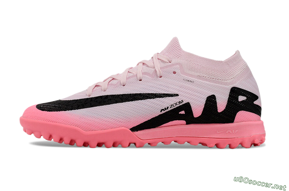 Unisex Nike Air Zoom Mercurial Vapor 15 Elite TF Football Shoes - Pink/Black 0