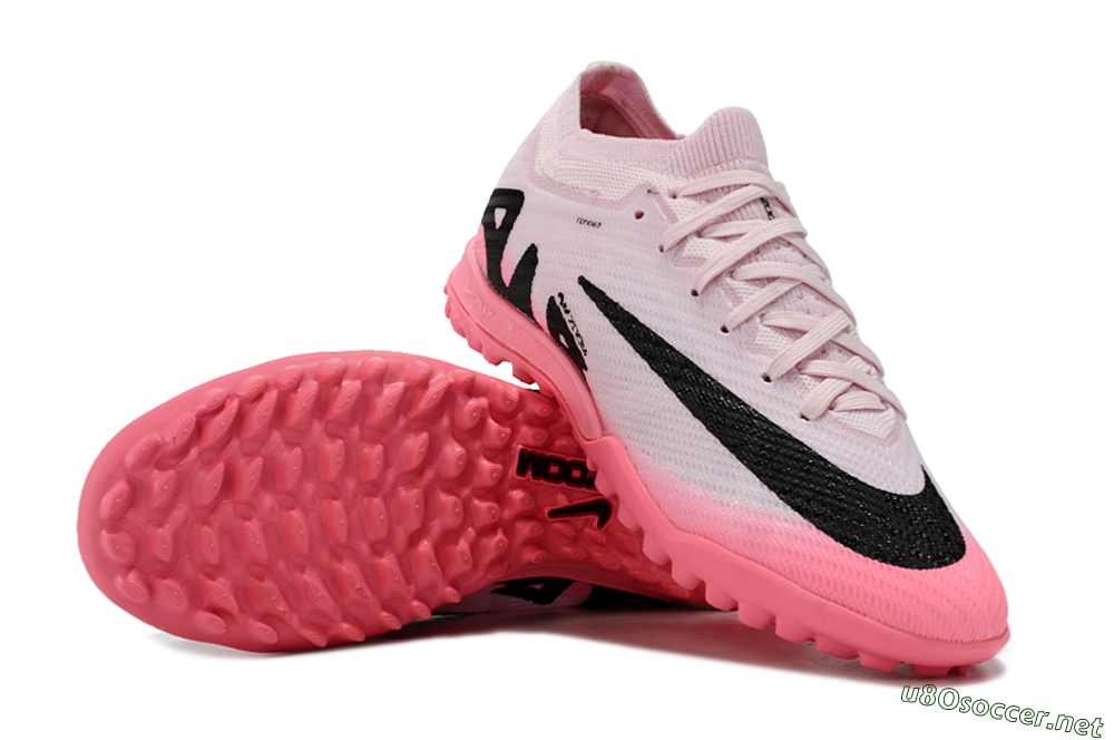 Unisex Nike Air Zoom Mercurial Vapor 15 Elite TF Football Shoes - Pink/Black 1