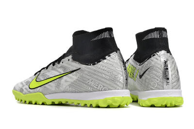 Unisex Nike Air Zoom Mercurial Superfly 9 Elite TF Football Shoes - Silver/Black/Yellow