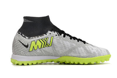 Unisex Nike Air Zoom Mercurial Superfly 9 Elite TF Football Shoes - Silver/Black/Yellow