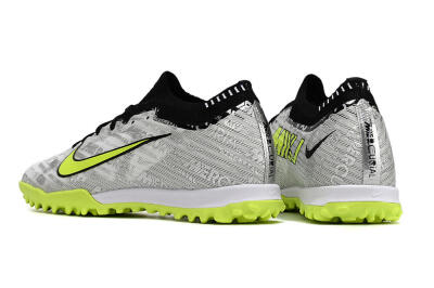 Unisex Nike Air Zoom Mercurial Vapor 15 Elite TF Football Shoes - Silver/Yellow/Black