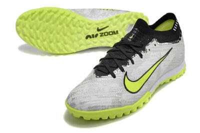 Unisex Nike Air Zoom Mercurial Vapor 15 Elite TF Football Shoes - Silver/Yellow/Black