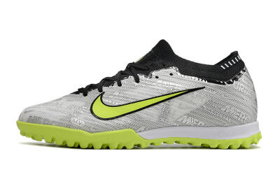 Unisex Nike Air Zoom Mercurial Vapor 15 Elite TF Football Shoes - Silver/Yellow/Black