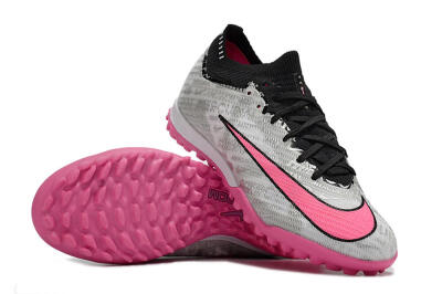 Unisex Nike Air Zoom Mercurial Vapor 15 Elite TF Football Shoes - Silver/Pink/Black