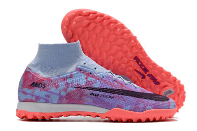 Unisex Nike Air Zoom Mercurial Superfly 9 Elite TF Football Shoes - Jade/Purple/Red