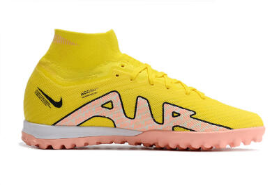 Unisex Nike Air Zoom Mercurial Superfly 9 Elite TF Football Shoes - Yellow/Pink/Black