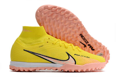 Unisex Nike Air Zoom Mercurial Superfly 9 Elite TF Football Shoes - Yellow/Pink/Black