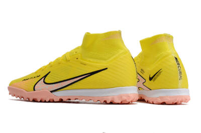 Unisex Nike Air Zoom Mercurial Superfly 9 Elite TF Football Shoes - Yellow/Pink/Black