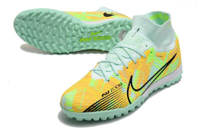 Unisex Nike Air Zoom Mercurial Superfly 9 Elite TF Football Shoes - Jade/Yellow/Black