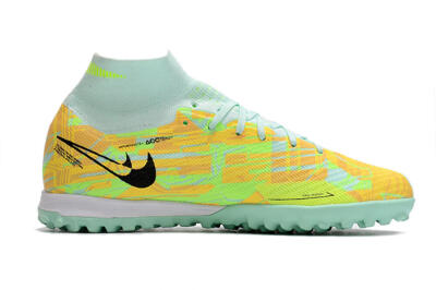 Unisex Nike Air Zoom Mercurial Superfly 9 Elite TF Football Shoes - Jade/Yellow/Black
