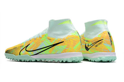 Unisex Nike Air Zoom Mercurial Superfly 9 Elite TF Football Shoes - Jade/Yellow/Black